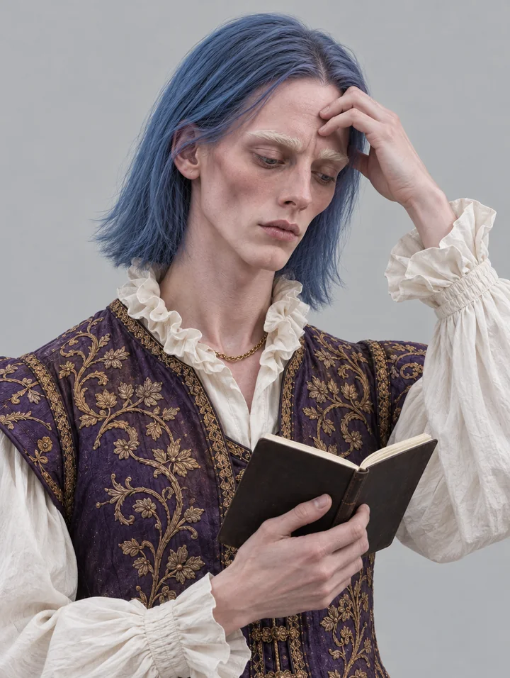 Pale-brow poet