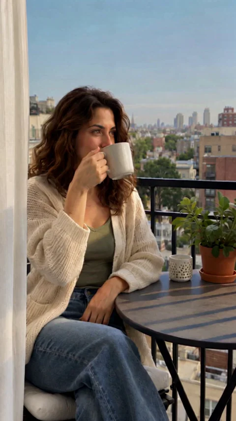 Dynamic Balcony Coffee Experience Video