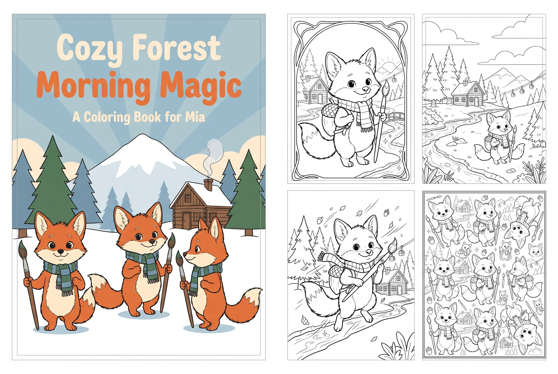 Create a Personalized Fox Coloring Book for Kids