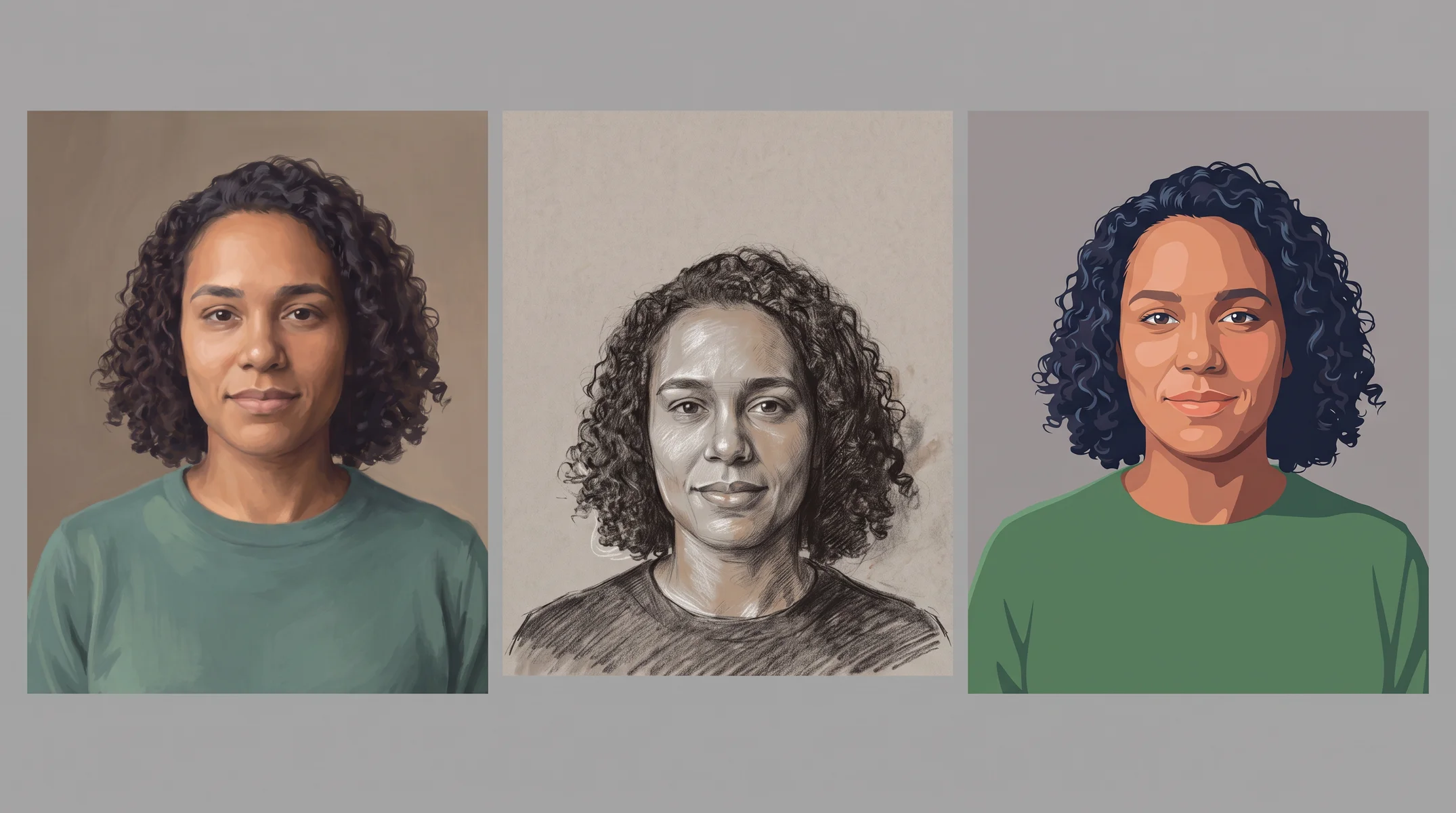 Stylized Artistic Portrait Series