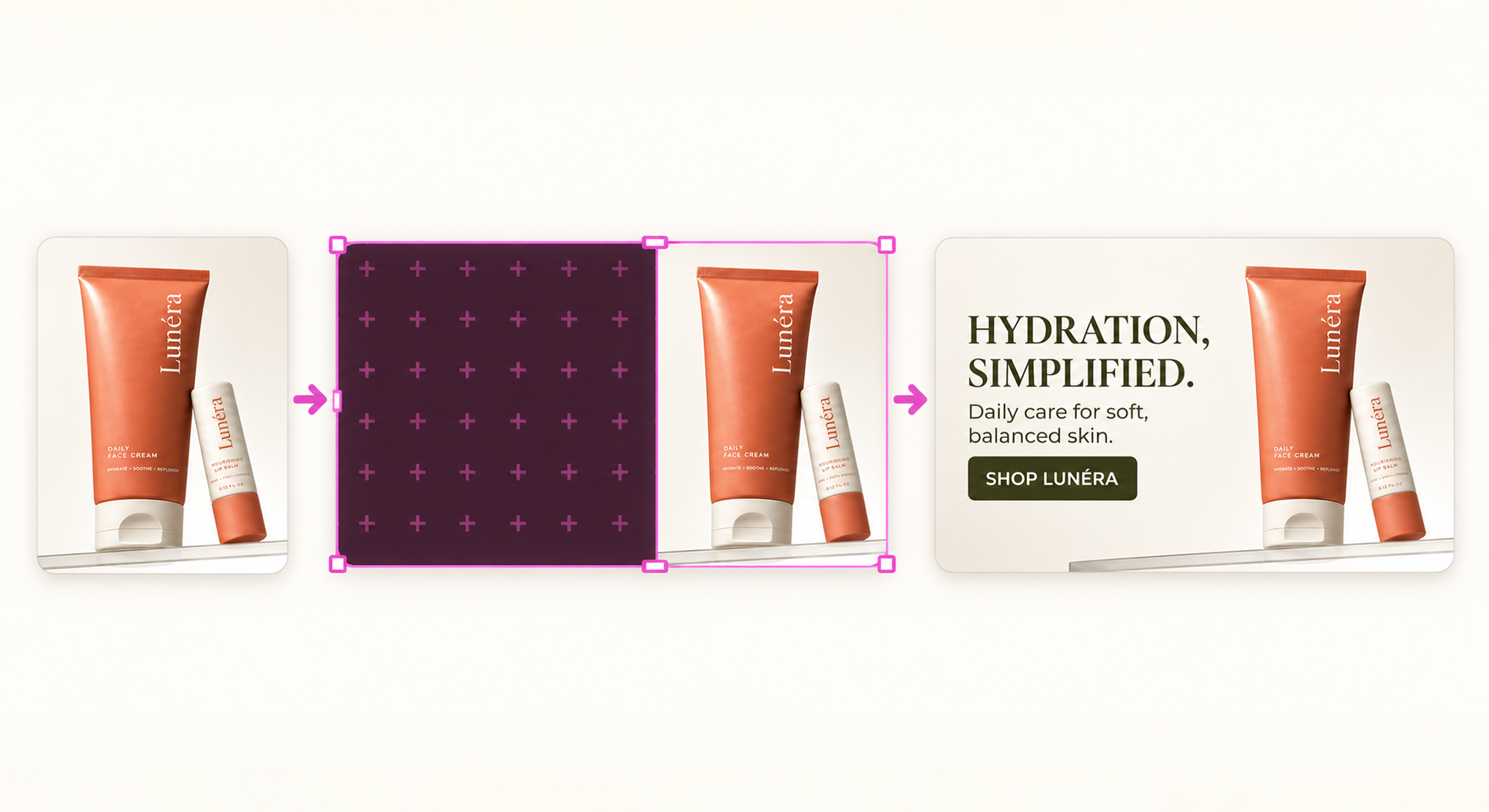 Minimalist Skincare Advertisement Banner