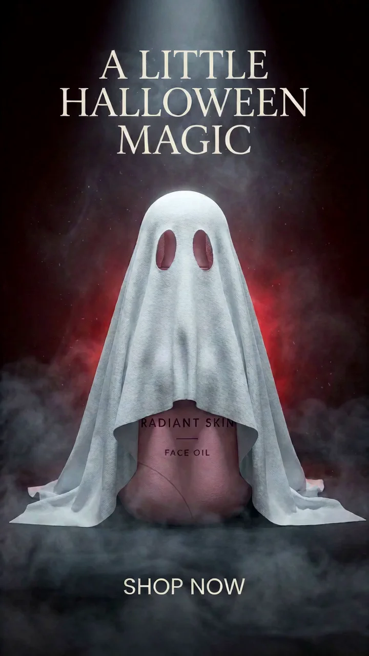 Halloween Skincare Ad Campaign